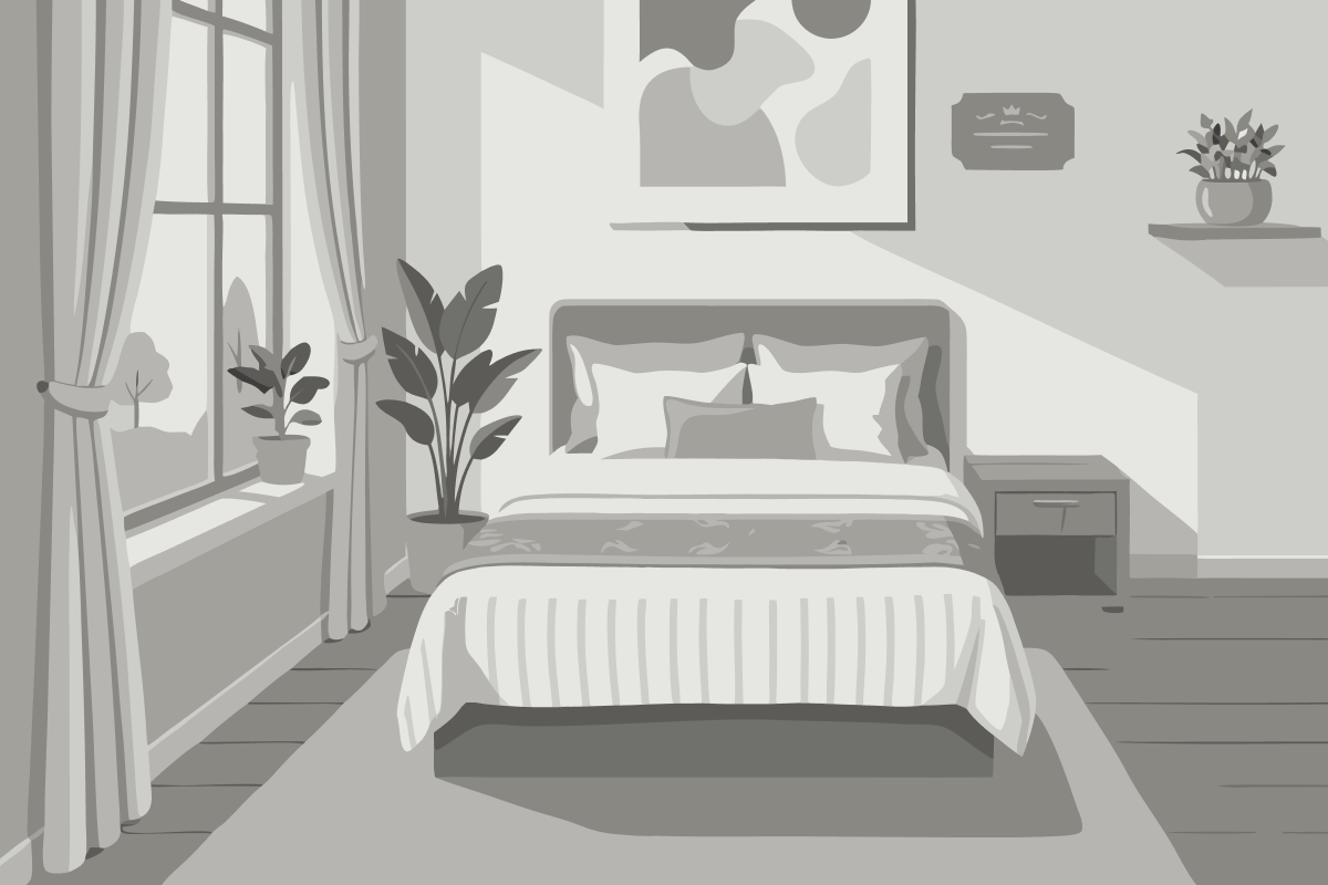 Cama en habitación compartida mixta de 8 camas
